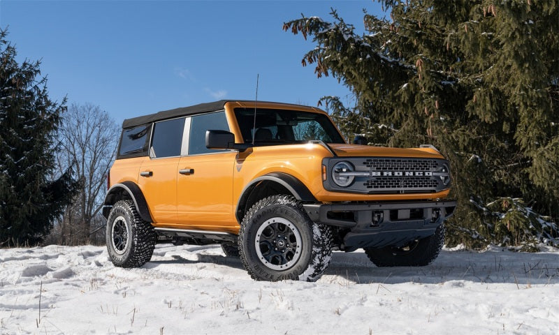 N-Fab Trail Slider Steps 2021 Ford Bronco 4 Door - Textured Black Body Armor & Rock Rails N-Fab