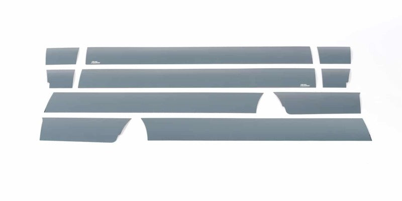 Putco 09-14 Ford F-150 Reg Cab 8ft Long Box - 7in Wide (10pcs) Black Platinum Rocker Panels Body Armor & Rock Rails Putco