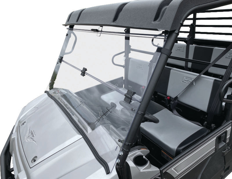 QuadBoss 16-22 Kawasaki KAF820 Mule Pro-DX Windbreak Folding Windshield Windshields QuadBoss