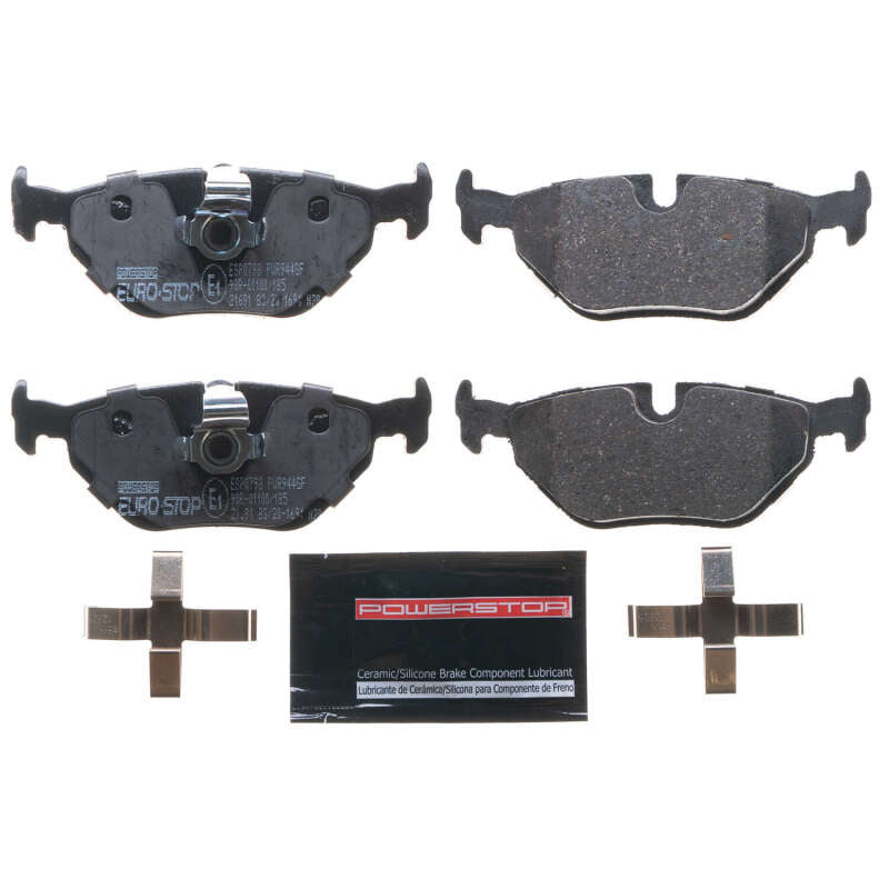 Power Stop 97-03 BMW 540i Euro-Stop ECE-R90 Rear Brake Pads Brake Pads - OE PowerStop