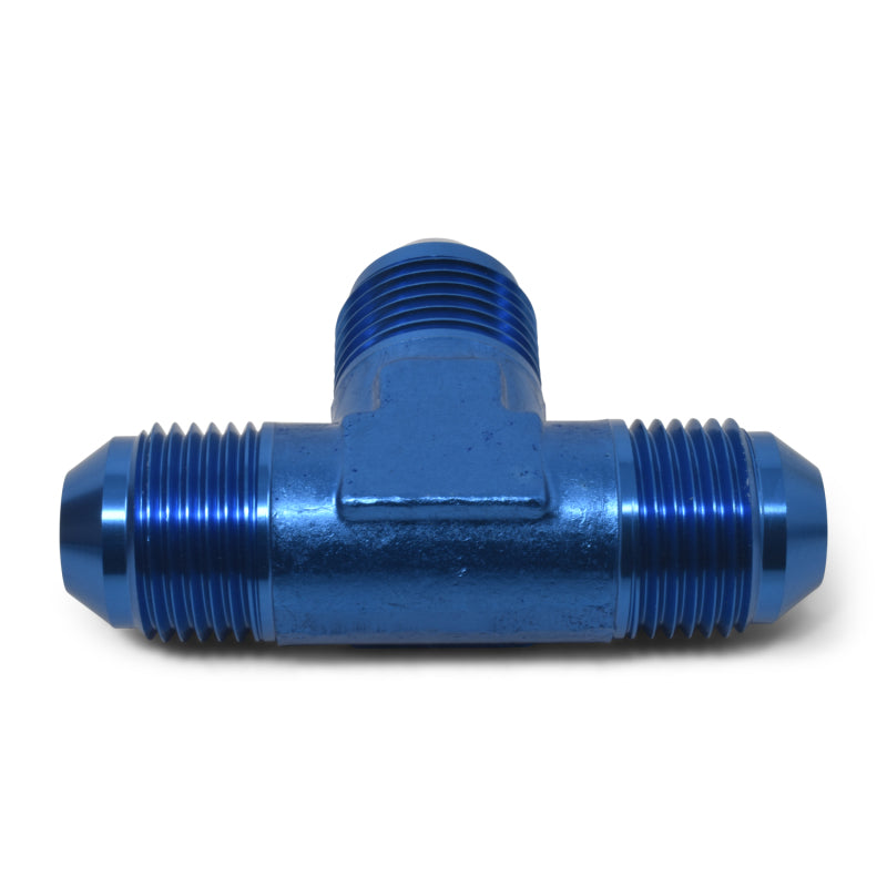 Russell Performance -16 AN NPT Flare Tee Fitting (Blue) Fittings Russell
