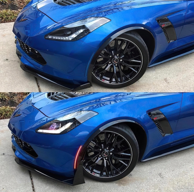 Oracle Chevrolet Corvette C7 Concept Sidemarker Set - Tinted - No Paint Light Strip LED ORACLE Lighting