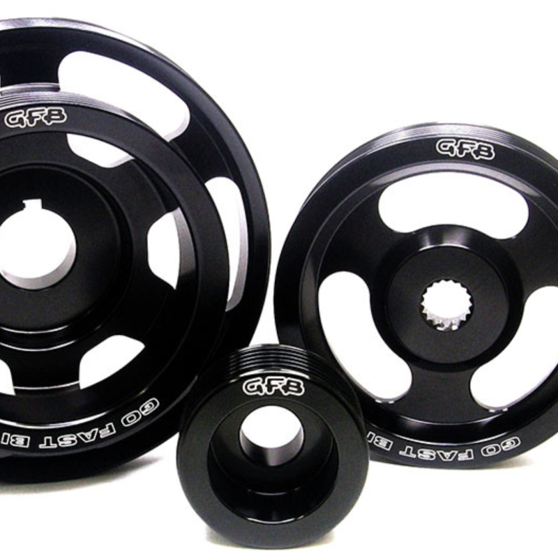 GFB 08+ WRX/STi / 09+ Forester / 03-09 LGT 3 pc Underdrive/Non-Underdrive Pulley Kit Pulleys - Crank, Underdrive Go Fast Bits