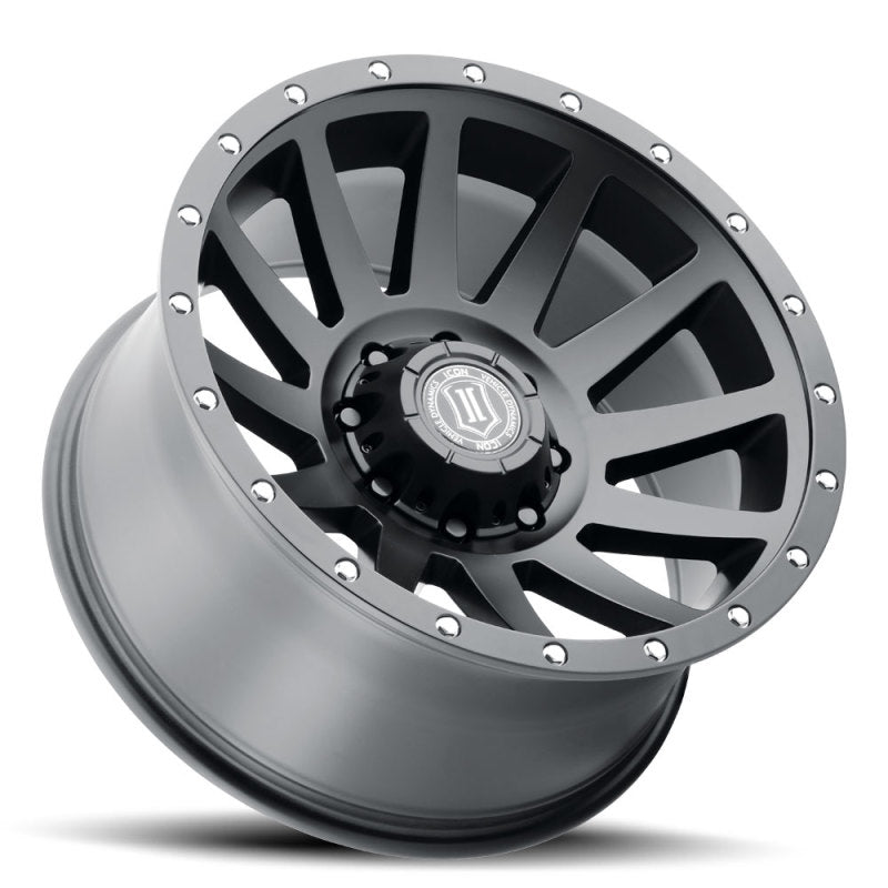 ICON Compression 20x10 8x170 -19mm Offset 4.75in BS 125mm Bore Satin Black Wheel Wheels - Cast ICON