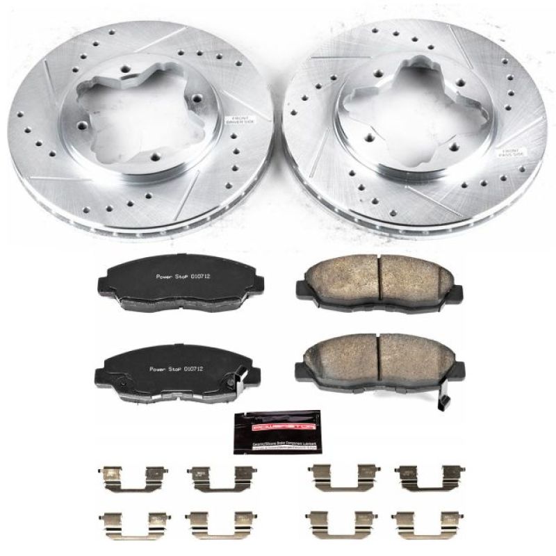 Power Stop 1997 Acura CL Front Z23 Evolution Sport Brake Kit Brake Kits - Performance D&S PowerStop