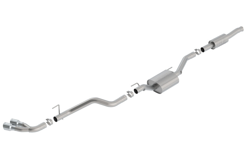 Borla 2020 Jeep Gladiator JT 3.6L V6 AWD ATAK Dual Side Catback w/ Chrome Tips Catback Borla