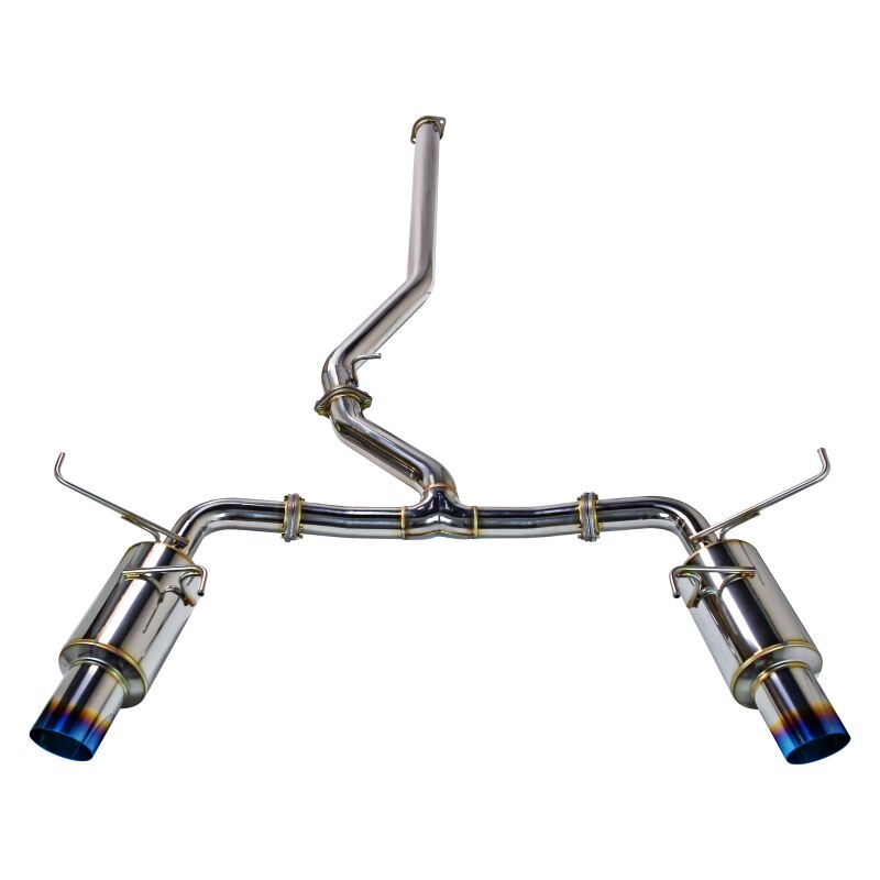 REMARK 2022+ Subaru WRX (VB) Catback Exhaust - Dual R1 Spec Burnt Stainless (Non-Resonated) Catback Remark