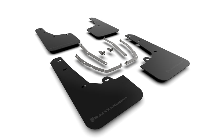 Rally Armor 22-24 Hyundai Tucson Black UR Mud Flap - Metallic Black Logo Mud Flaps Rally Armor