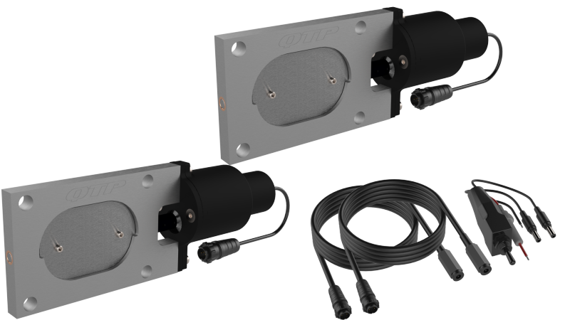 QTP Bolt-On QTEC Dual Low Profile Oval Electric Cutout Valves - Pair Exhaust Cutouts QTP