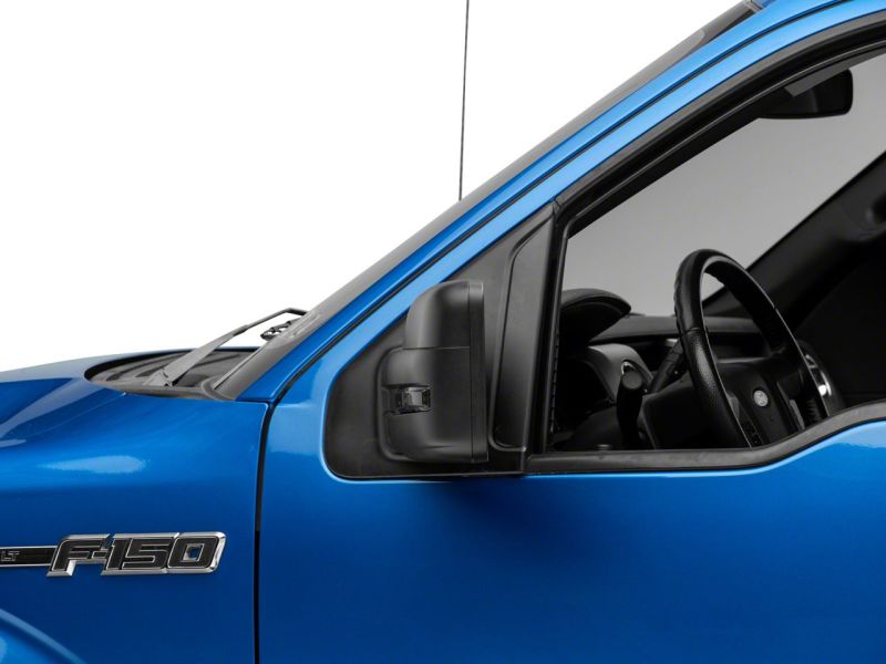 Raxiom 09-14 Ford F-150 Axial Series White LED Mirror Turn Signal- Smoked Side Mirrors Raxiom