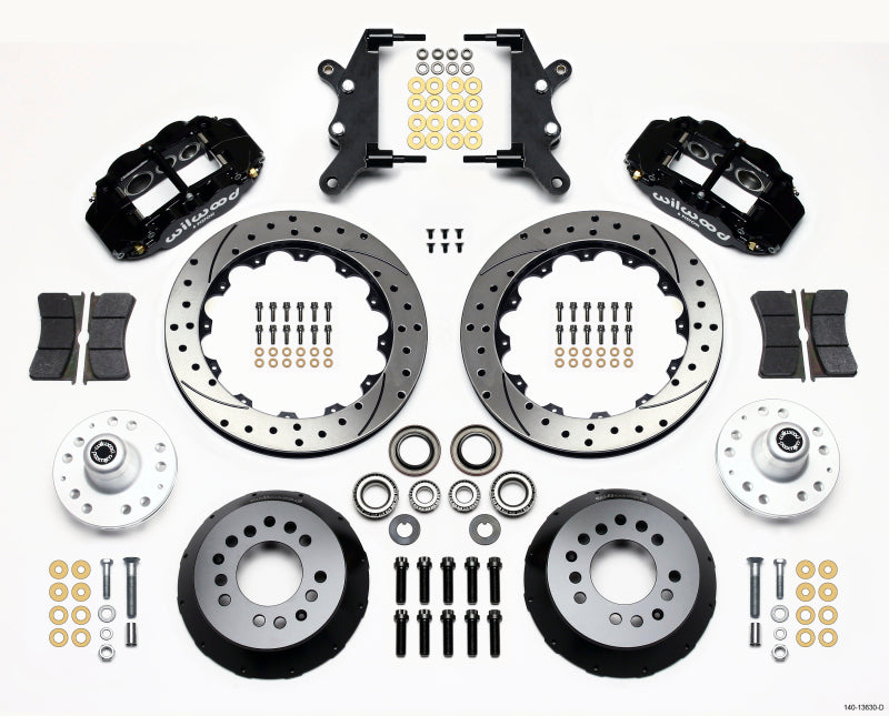 Wilwood Narrow Superlite 6R Front Hub Kit 12.88in Drilled 60-68 Ford / Mercury Full Size / Galaxie Big Brake Kits Wilwood