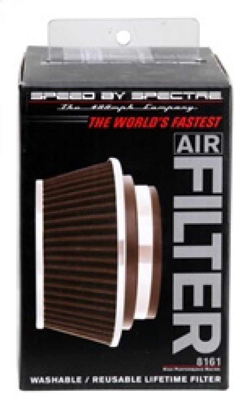 Spectre Adjustable Conical Air Filter 2-1/2in. Tall (Fits 3in. / 3-1/2in. / 4in. Tubes) - Black Air Filters - Universal Fit Spectre