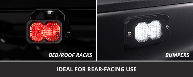 Diode Dynamics C2R White Flood Flush Mount LED Pod (Single) Light Accessories and Wiring Diode Dynamics