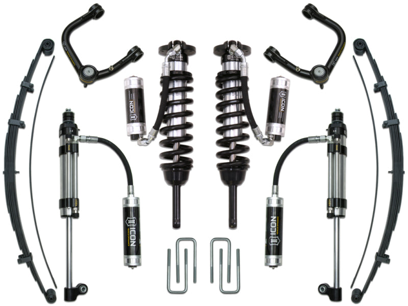 ICON 05-15 Toyota Tacoma 0-3.5in/16-17 Toyota Tacoma 0-2.75in Stg 10 Suspension System w/Tubular Uca Shocks and Struts ICON