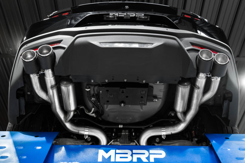 MBRP 2018+ Ford Mustang GT 5.0L T304 SS 3in Street to Race Conversion Kit Catback MBRP