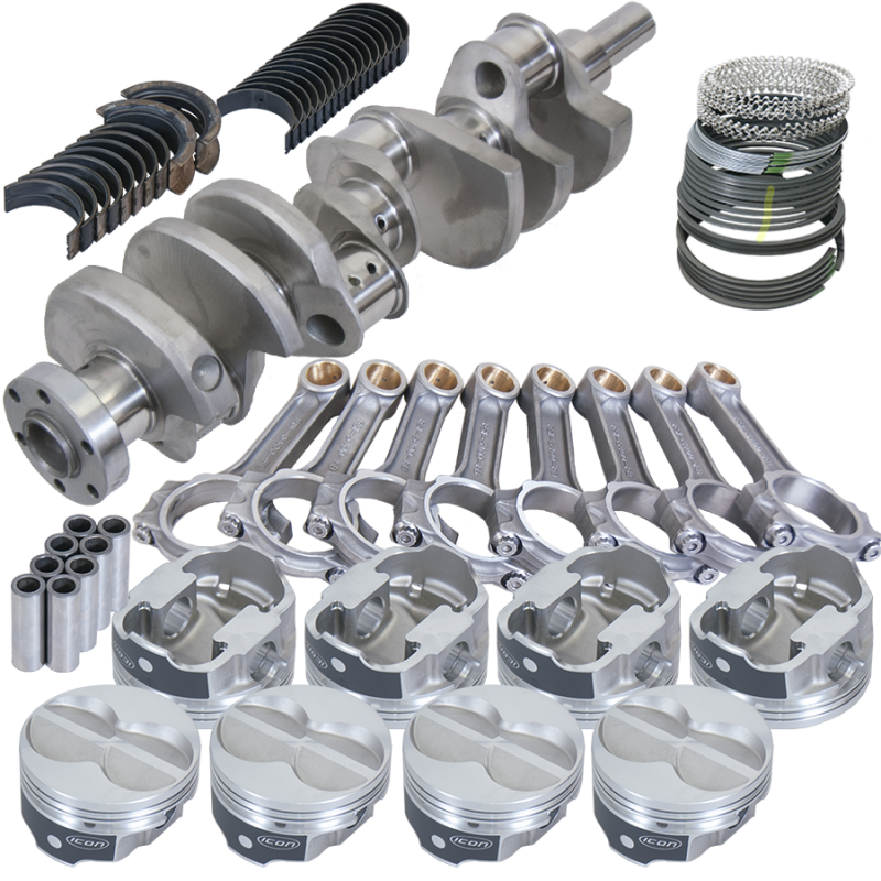 Eagle Ford 289/302 3.400in Crank 5.400in I-Beam Rod -11cc Flat Top 4.030in Pistons Rotating Assembly Rotating Assemblies Eagle