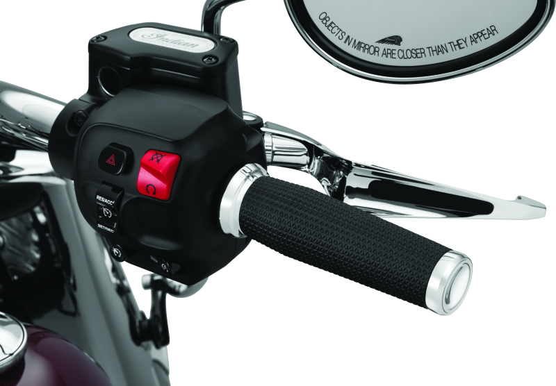 Kuryakyn Thresher Grips 14-17 Indian Models Chrome Bolts Kuryakyn