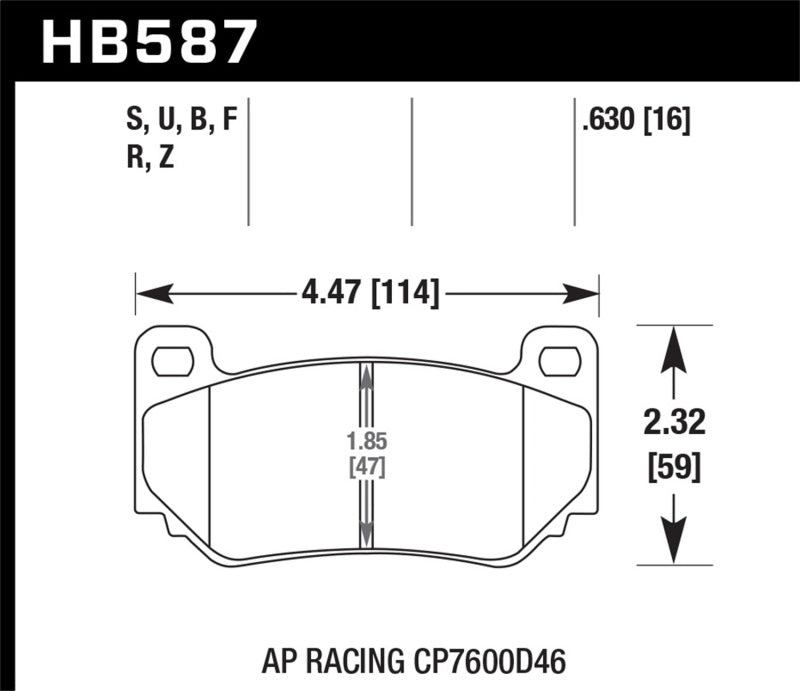 Hawk 2002-2004 Audi A6 (Front Rotors 320mm) HPS 5.0 Rear Brake Pads Brake Pads - Performance Hawk Performance