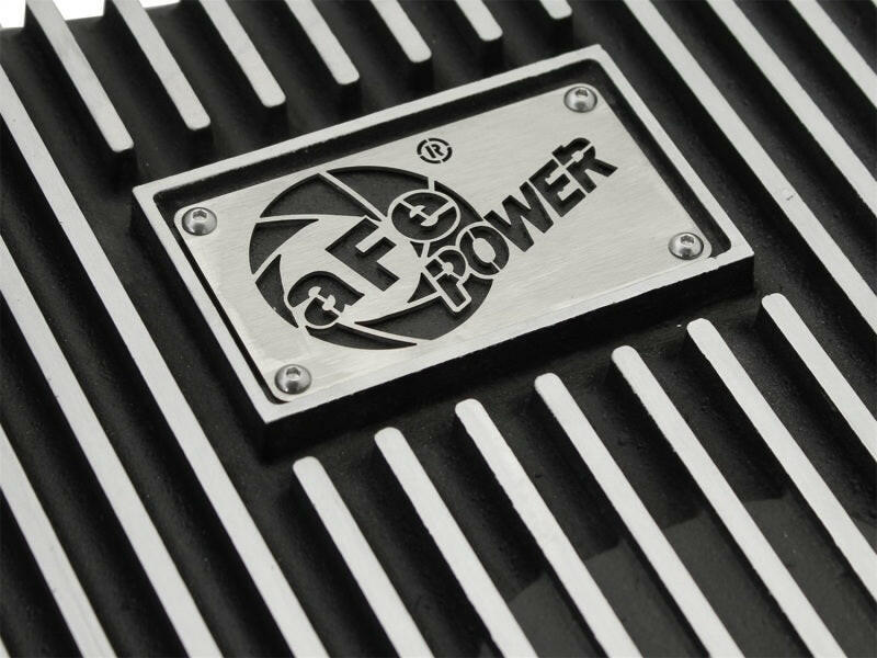 aFe Power Transmission Pan Black Machined 11-14 Ford 6R140 Trucks V8 6.7L (td) Diff Covers aFe