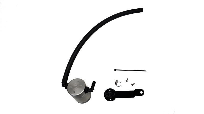 J&amp;L 17-24 Honda CRV 1.5L Turbo Passenger Side Oil Separator 3.0 - Clear Anodized Oil Separators J&L