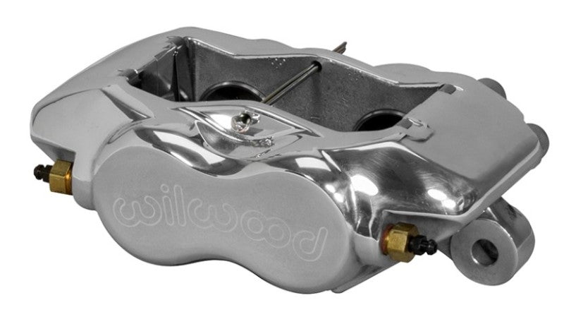 Wilwood Caliper-Forged Dynalite Polished 1.75in Pistons .38in Disc Brake Calipers - Perf Wilwood