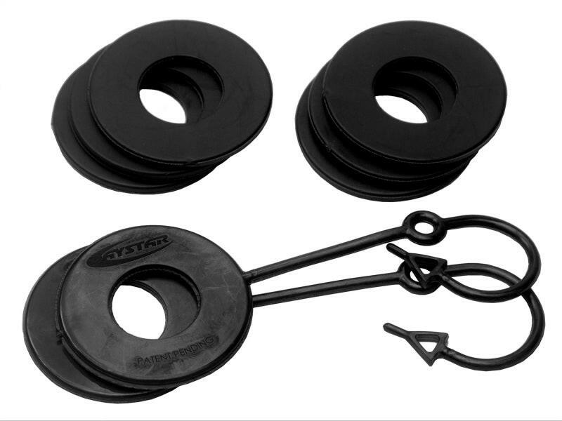 Daystar Black D Ring Isolator w/Lock Washer Kit Shackle Kits Daystar