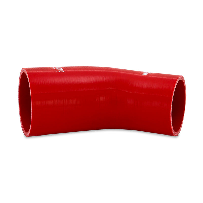 Mishimoto Silicone Reducer Coupler 45 Degree 2.5in to 2.75in - Red Silicone Couplers & Hoses Mishimoto