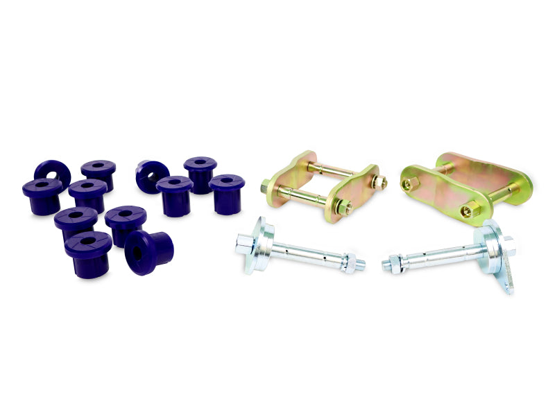 SuperPro 97-07 Toyota Land Cruiser Greaseable Leaf Spring and Shackle Bushing Kit- (Rear) Bushings - Full Vehicle Kits Superpro