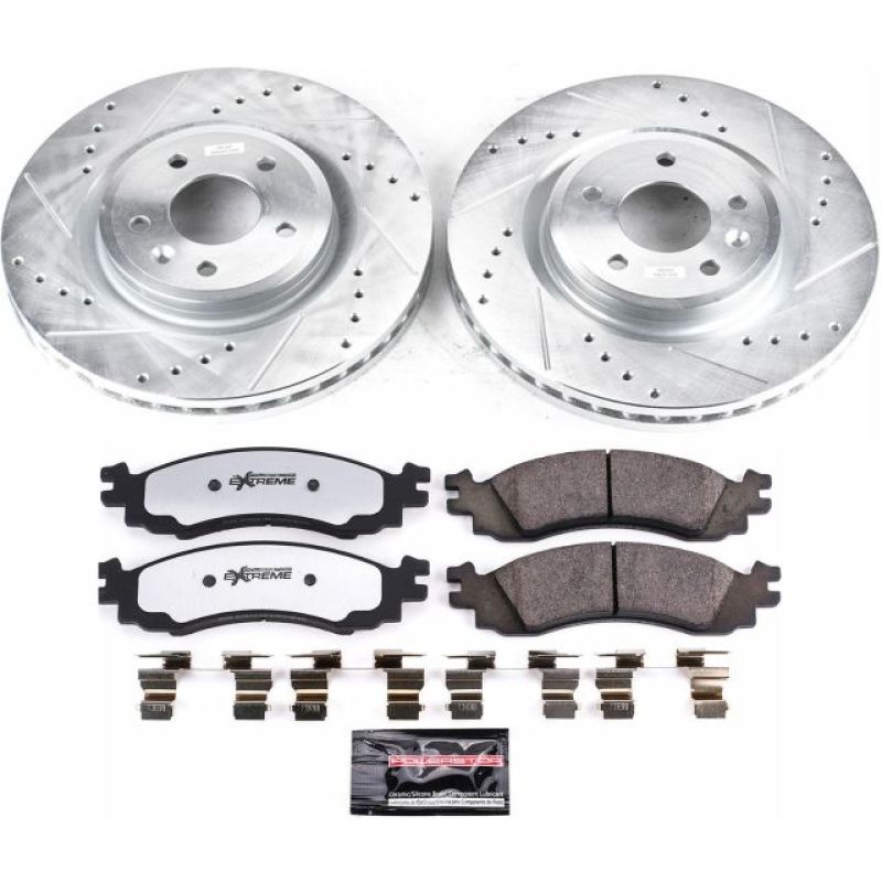 Power Stop 2010 Ford Taurus Front Z36 Truck & Tow Brake Kit Brake Kits - Performance D&S PowerStop