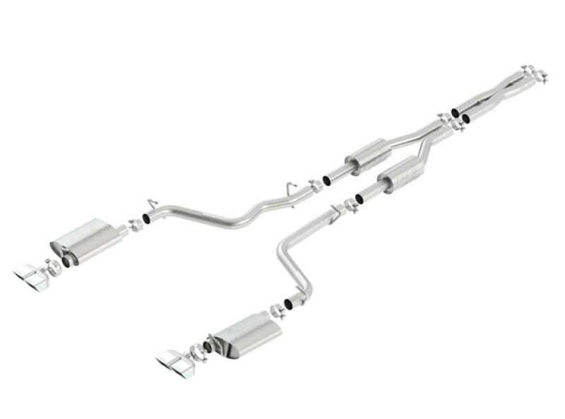 Borla 09-14 Dodge Challenger R/T 5.7L RWD 2Dr. 2.5in. ATAK CB Exhaust - Dual Split Rear Exit Catback Borla