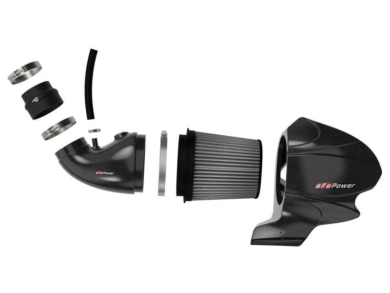 aFe Momentum Carbon Fiber CAIS w/ Pro Dry S Filter 12-19 Jeep Grand Cherokee SRT8 (WK2) V8-6.4L Cold Air Intakes aFe