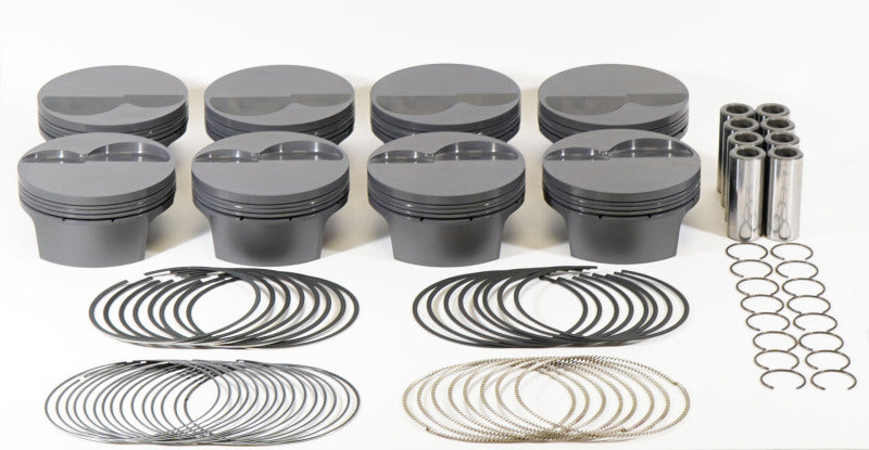 Mahle MS Small Block Ford Twisted Wedge Flat Top 11R PowerPak Piston Set Piston Sets - Cast - 8cyl Mahle