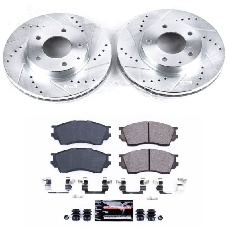 Power Stop 95-00 Mazda Millenia Front Z23 Evolution Sport Brake Kit Brake Kits - Performance D&S PowerStop