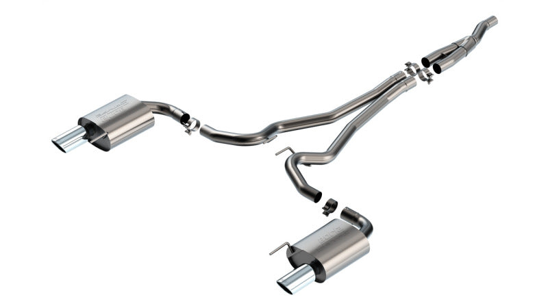 Borla 2024 Ford Mustang 2.3L Ecoboost 2.50 S-TYPE Catback Exhaust - Non-Active Catback Borla