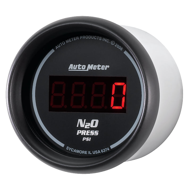 Autometer Z Series 52mm Digital 0-1600 PSI Nitrous Pressure Gauge Gauges AutoMeter