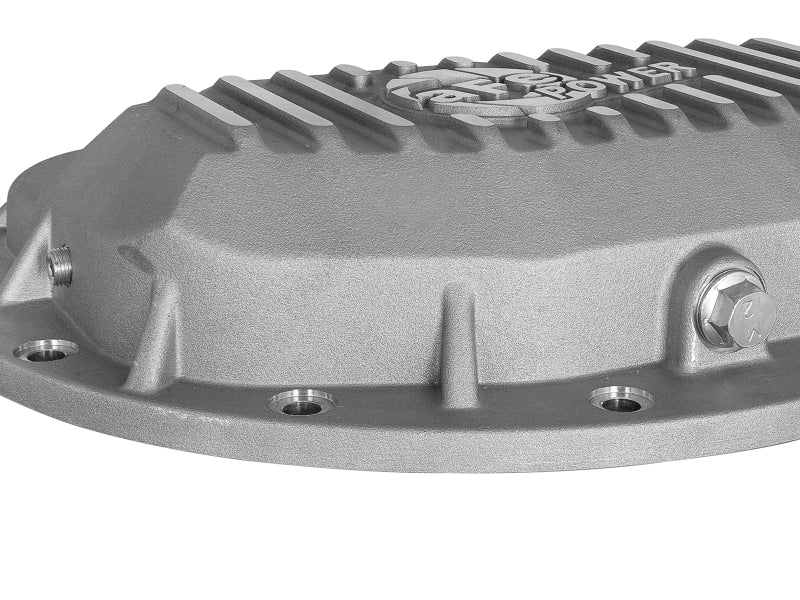 aFe Power Street Series Front Differential Cover Raw w/ Machined Fins 13-18 RAM V8 5.7/6.4L Diff Covers aFe