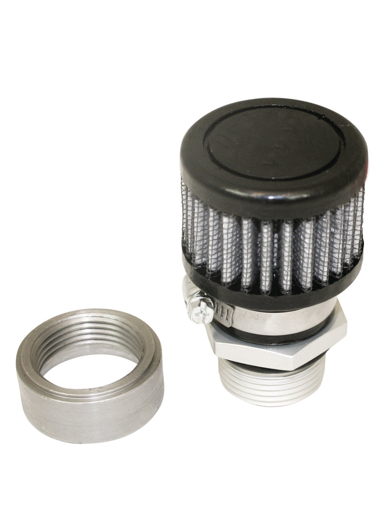 Moroso Weld-On Valve Cover Breather Kit - Steel Valve Covers - Black Finish Valve Covers Moroso