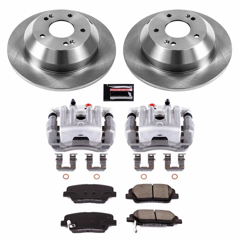 Power Stop 10-12 Hyundai Santa Fe Rear Autospecialty Brake Kit w/Calipers Brake Kits - OE PowerStop