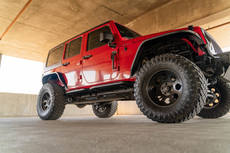 DV8 Offroad 07-18 Jeep Wrangler JK (4 Door Only) OE Plus Side Steps Side Steps DV8 Offroad