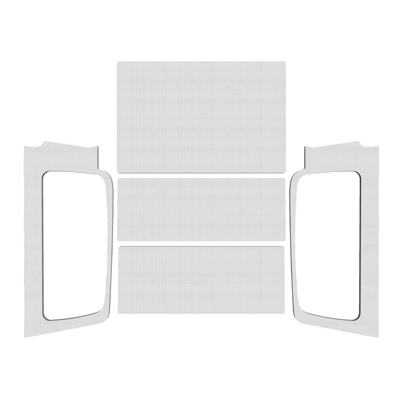 DEI 04-06 Jeep Wrangler LJ Unliminted Headliner Complete Kit - White Hard Top Accessories DEI