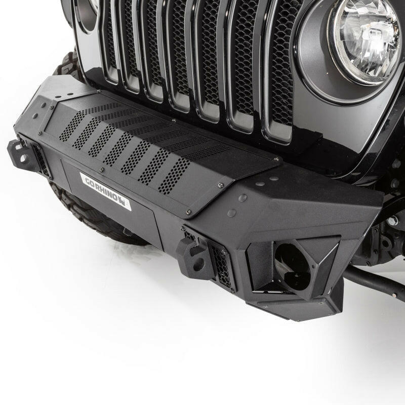Go Rhino 07-20 Jeep Wrangler JL/JLU/JK/JKU/Gladiator JT Trailline Front Stubby Bumper Bumpers - Steel Go Rhino