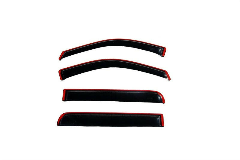AVS 06-08 Lincoln Mark LT Ventvisor In-Channel Front & Rear Window Deflectors 4pc - Smoke Wind Deflectors AVS