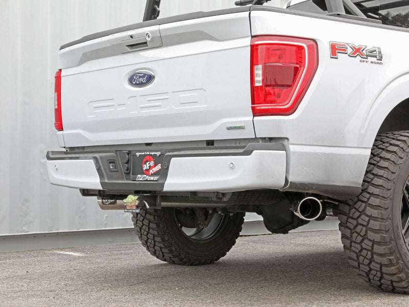 aFe Gemini XV 3in 304 SS Cat-Back Exhaust 2021 Ford F-150 V6 2.7L/3.5L (tt)/V8 5.0L w/ Polished Tips Catback aFe