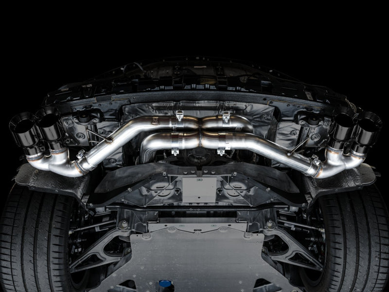 AWE Tuning 2020 Chevrolet Corvette (C8) Track Edition Exhaust - Quad Diamond Black Tips Catback AWE Tuning