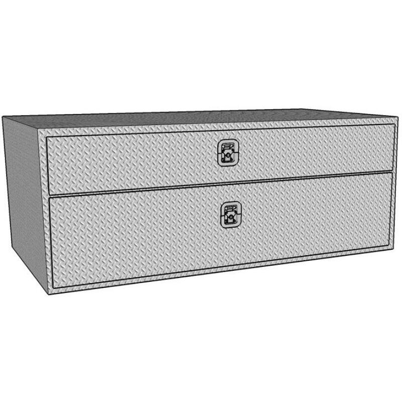 Westin/Brute UnderBody 36in x 20in w/ Top Drawer - Aluminum Tool Storage Westin