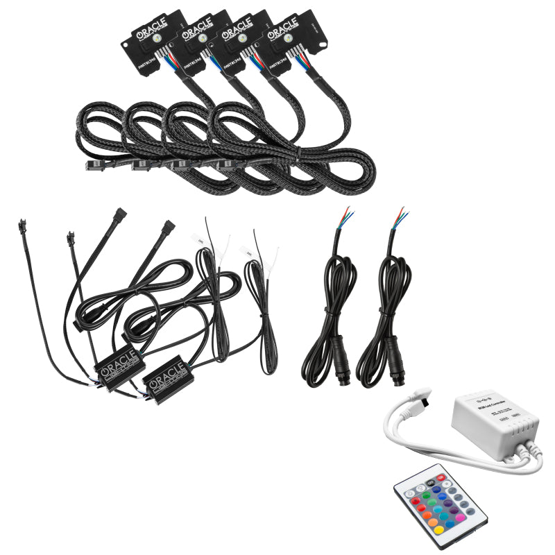 Oracle Jeep Wrangler JL/JT RGB+W Headlight DRL Kit - ColorSHIFT w/ Simple Controller Headlights ORACLE Lighting