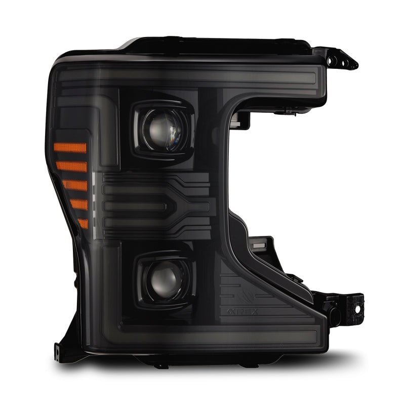 AlphaRex 20-22 Ford F-250/350/450 SD LUXX-Series LED Proj Headlights Alpha-Bk w/Acv Light SS & SBDRL Headlights AlphaRex