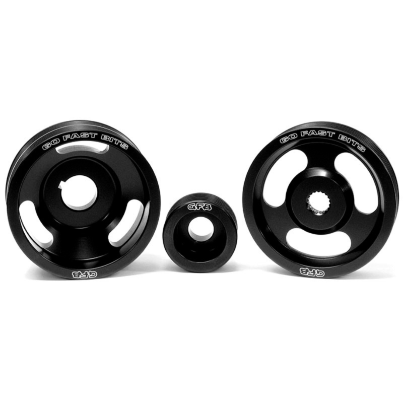 GFB 94-98 Subaru WRX Light-Weight Engine Pulley (Crank/Alternator/Power Steering Pulleys/Belts inc) Pulleys - Crank, Underdrive Go Fast Bits