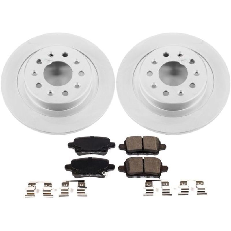 Power Stop 2018 Chevrolet Equinox Rear Z17 Evolution Geomet Coated Brake Kit Brake Kits - Performance Blank PowerStop