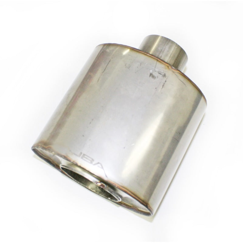 JBA Universal Straight-Through 304SS Muffler 6x6x4 2.5in Inlet Diameter Center/Center Muffler JBA